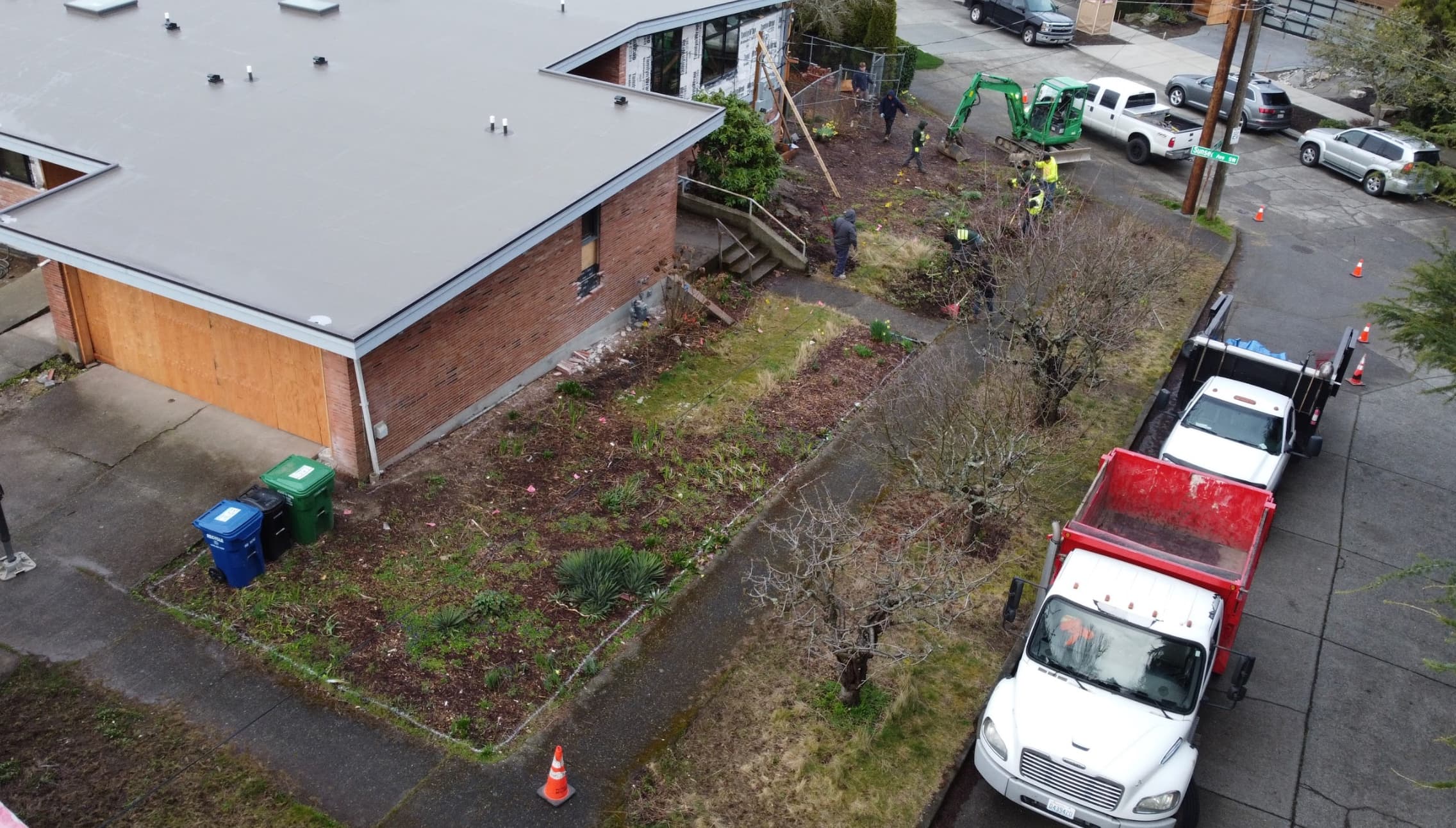 Before new construction landscape condition in Tacoma WA