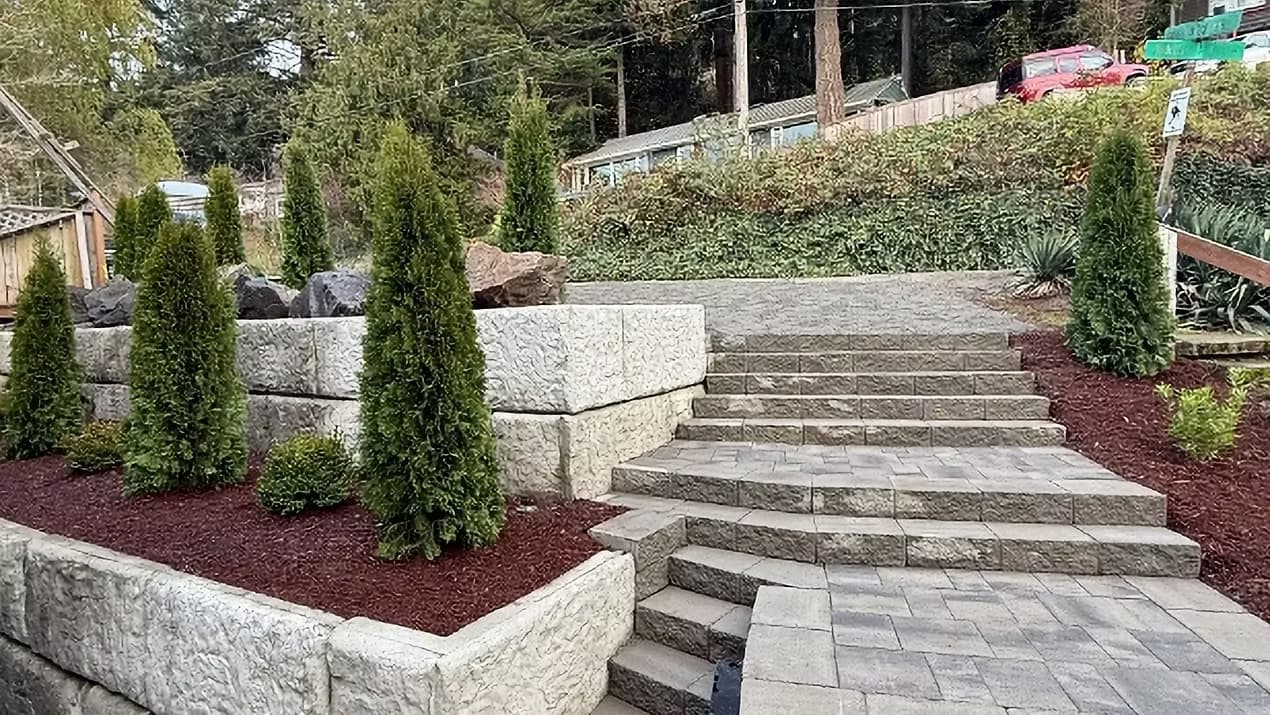 Retaining Walls project in Tacoma WA